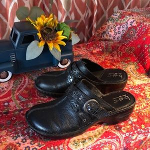 Vintage boc Concept Clogs - Black Leather - Sz 10